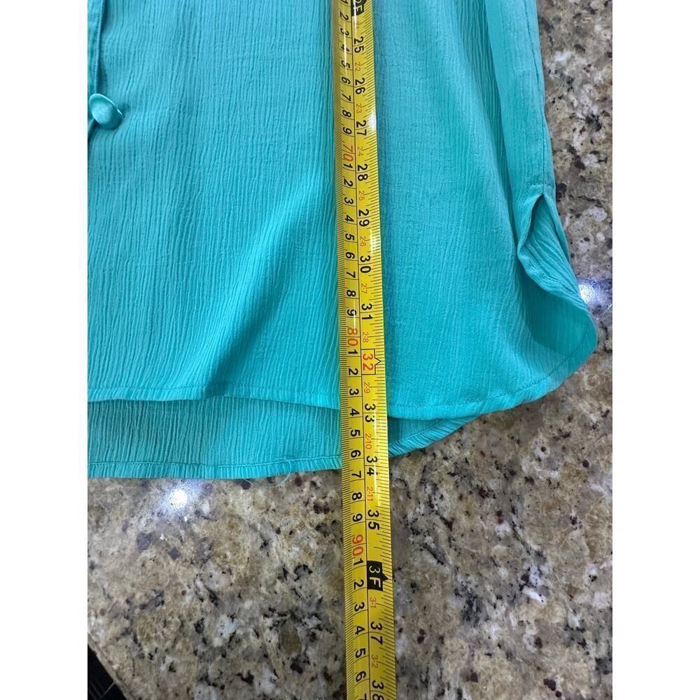Victoria’s Secret VINTAGE GOLD LABEL Mint Green Satin Collar Sleep Shirt M/ L - Picture 8 of 11